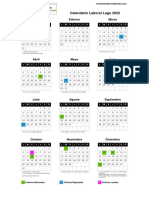 Calendario Laboral Lugo 2022