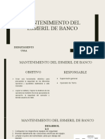 Mantenimiento Del Esmeril de Banco