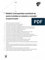 Modelo - Contrapartidas A Conceder Ao Patrocinador