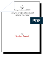 Analysis of Indian Stock Market 2009-10