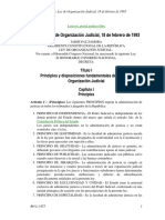 Bolivia: Ley de Organización Judicial, 18 de Febrero de 1993