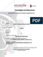 Indicadores Financieros y No Financieros