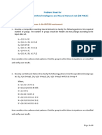 Problem Sheet For Soft Computing AI and NN Lab