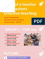 Group 1 - The Teacher