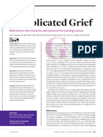 Duelo Complicado Factores de Riesgo, Intervenciones y Recursos para Enfermeras de Oncologia (ING)