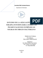 Estudio de La Aplicación de La Terapia Fotodinámica Sobre Las Pigmentaciones Extrínsecas Negras de Origen Bacteriano