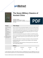 The Seven Military Classics of Ancient China: Focus Take-Aways