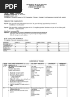 Scheme of Work POB 5 Term 1 2020 2021