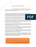 Inocuidad Alimentaria - Organismos Que Intervienen