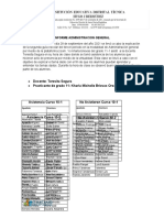 Informe de Administracion General