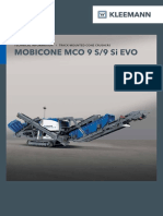 Mobicone Mco 9 S/9 Si Evo: Technical Information I Track-Mounted Cone Crushers