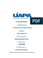 Tarea Numero 5 de Introducion A La Psicoterapia