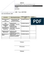 Plano de Estudos Especiais de Recuperação - 2º Ano