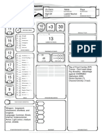 Empty Character Sheet For 5th Edition D&D