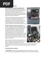 First Generation Computers IBM-701 (Electronic Data Processing Machine)