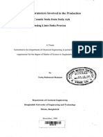 Study of Parameters Involved in The Production of Caustic Soda From Soda Ash Using Lime-Soda Process