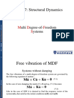 CEN 307: Structural Dynamics: M D F S