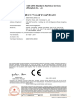 Verification of Compliance: SGS-CSTC Standards Technical Services (Shanghai) Co., LTD