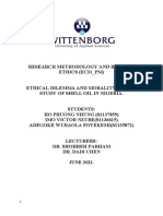 ETHICAL DILEMMA AND MORALITY - A CASE STUDY OF SHELL OIL IN NIGERIA. by HO PHUONG NHUNG (S1137859) IMO VICTOR NZUBE (S1136615) ADEGOKE WURAOLA FOYEKEMI (S1135872)