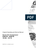 Screw Air Compressor ESM 55 - ESM 80 VS 55 - VS 75: Original Operating and Service Manual