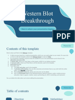 Western Blot Breakthrough by Slidesgo