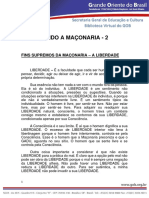 Esmiuçando A Maçonaria 002 - Fins Supremos Da Maçonaria - A Liberdade