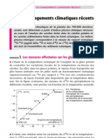 Les Changements Climatiques Récents