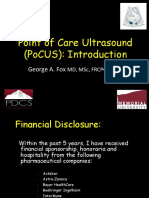 Point of Care Ultrasound (Pocus) : Introduction: George A. Fox