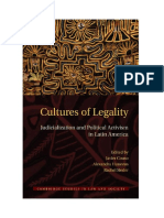 Javier Couso, Alexandra Huneeus, Rachel Sieder Cultures of Legality Judicialization and Political Activism in Latin America Cambridge Studies in Law and Society