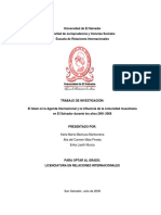 El Islam en La Agenda Internacional y La Influencia de La Comunidad Musulma