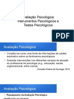 Aula 4 - Testes e Instrumentos Psicológicos Quantitativos e Avaliação Psicológica