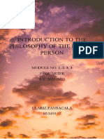 Introduction To The Philosophy of The Human Person