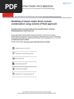 Modeling of Steam Water Direct Contact Condensation Using Volume of Fluid Approach