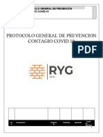 Protocolo General de Prevención COVID19