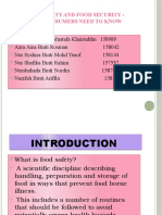 Food Safety and Food Security: What Consumers Need To Know