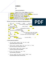 Worksheet: SUBJECT: Conditionals A) Choose The Correct Item and Underline It