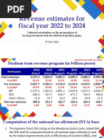 4 DOF National Revenue Forecast FY 2022-2024