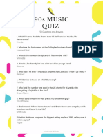 90s MUSIC Quiz: 50 Questions and Answers