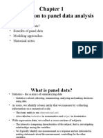 Introduction To Panel Data Analysis