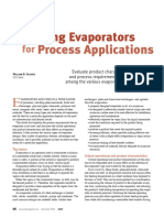 Process Applications: Selecting Evaporators