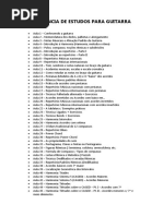 Sequência de Estudos para Guitarra