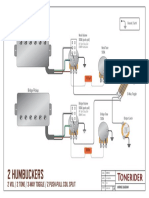 2 Humbuckers: 2 Vol / 2 Tone / 3-Way Toggle / 2 Push-Pull Coil Split