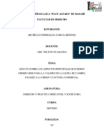 Ensayo Sobre Validez de Letra de Cambio