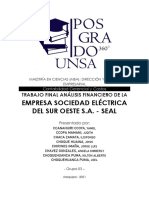 Grupo3 - Análisis Financiero Sociedad Eléctrica Del Sur Oeste - SEAL