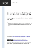 Paola Margarita Calderon Solis y Hect (..) (2018) - Un Cambio Imprescindible El Rol Del Docente en El Siglo XXI