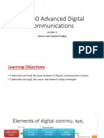 EEE530 Advanced Digital Communications: Source and Channel Coding