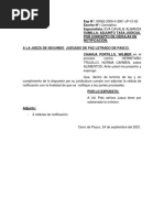 Adjunto Tasa Judicial Por Concepto de Cédulas de Notificación.