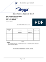 Specification Approval Sheet