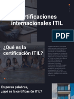 Certificaciones Internacionales ITIL