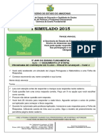 Simulado I - Mat e Lip - 5º Ano - Ef - 2015